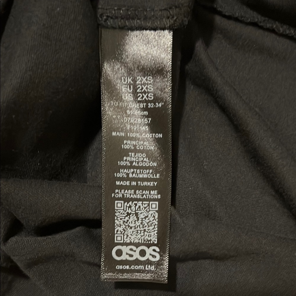 ASOS Black Polo Shirt with Embellished Collar - Picture 6 of 6
